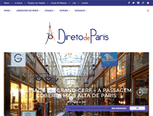 Tablet Screenshot of diretodeparis.com